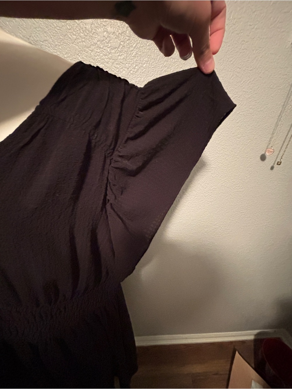 Maurices Black V-Neck Flutter Sleeve Tunic - Picture 5 of 15